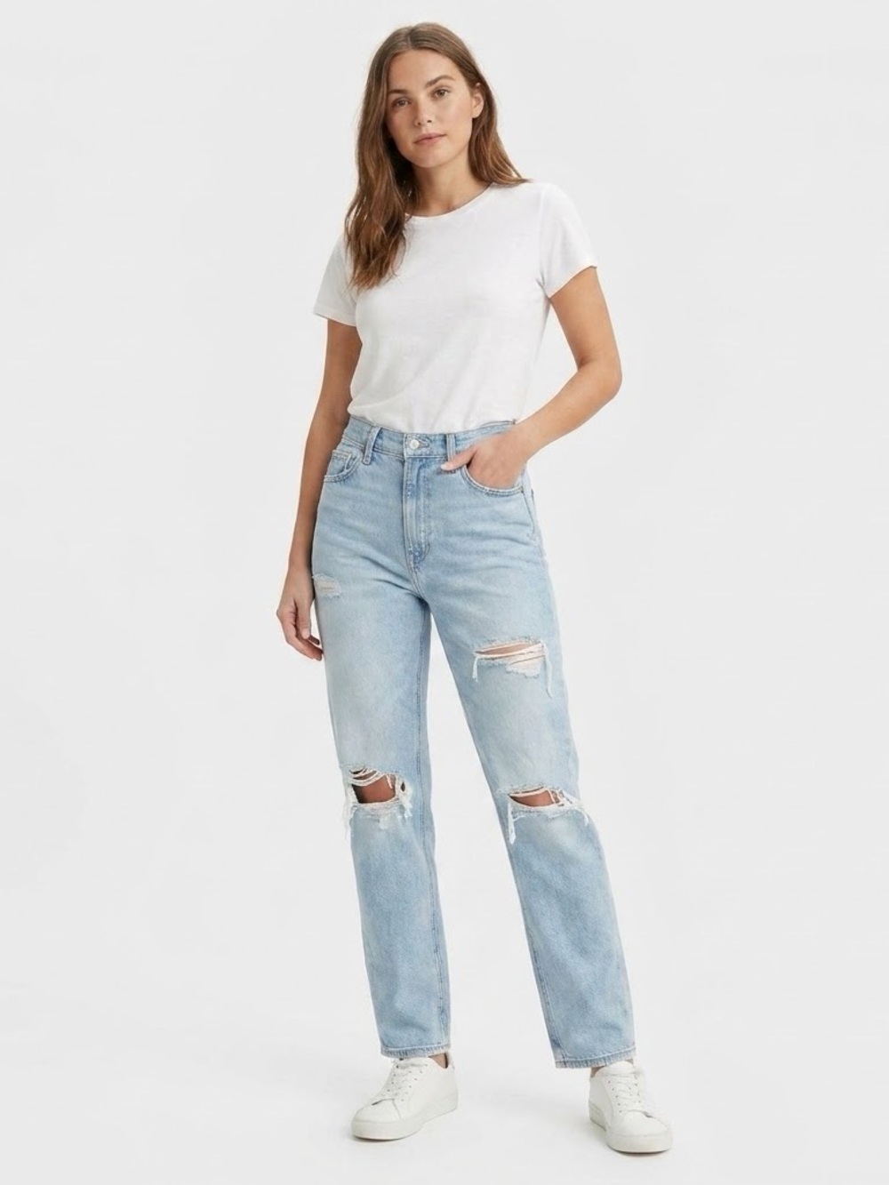 American Eagle Ne(x)t Level Stretch Mom Straight Jeans